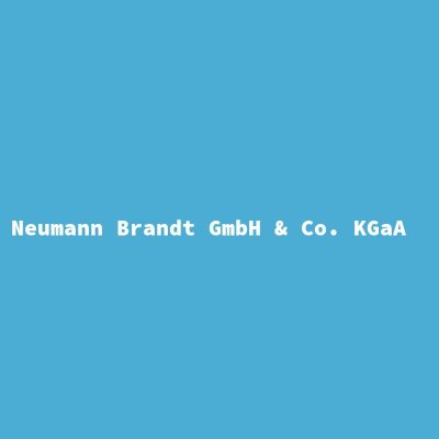 Hersteller: Neumann Brandt GmbH &amp; Co. KGaA