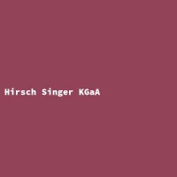 Hersteller: Hirsch Singer KGaA