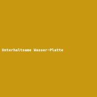 Unterhaltsame Wasser-Platte