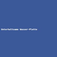 Unterhaltsame Wasser-Platte
