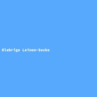 Klebrige Leinen-Socke