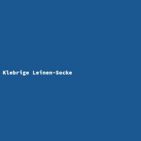 Klebrige Leinen-Socke