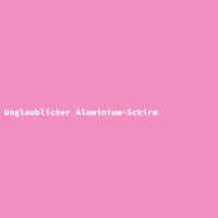 Unglaublicher Aluminium-Schirm