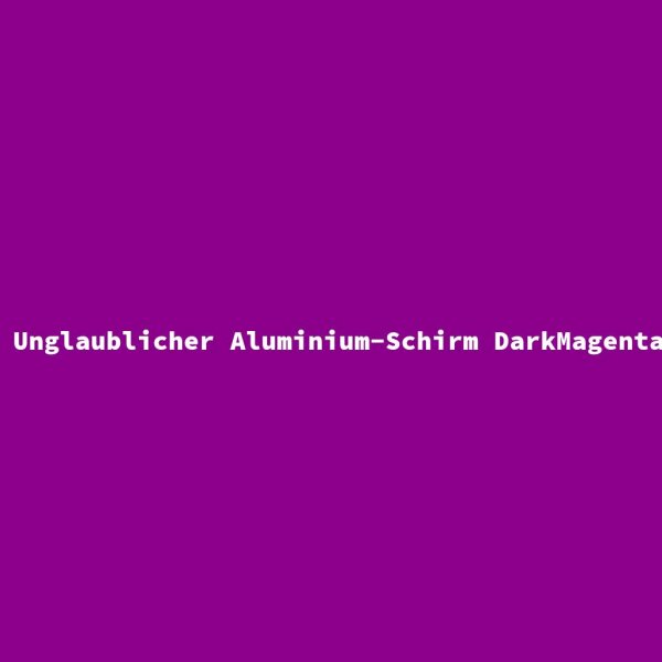 Unglaublicher Aluminium-Schirm DarkMagenta XS