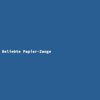 Beliebte Papier-Zange