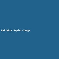 Beliebte Papier-Zange
