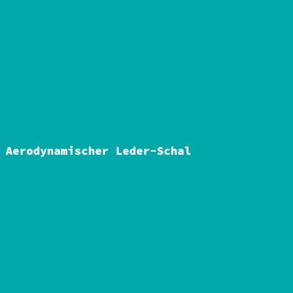 Aerodynamischer Leder-Schal