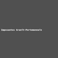 Imposantes Granit-Portemonnaie