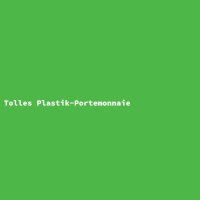 Tolles Plastik-Portemonnaie