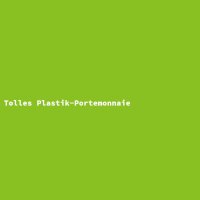 Tolles Plastik-Portemonnaie